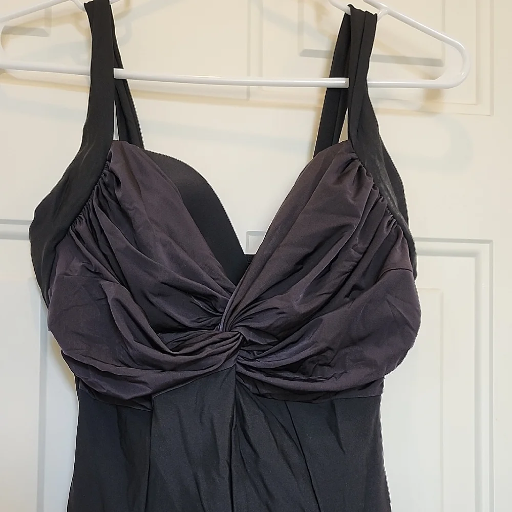 Newport News Black One-Piece Swimsuit